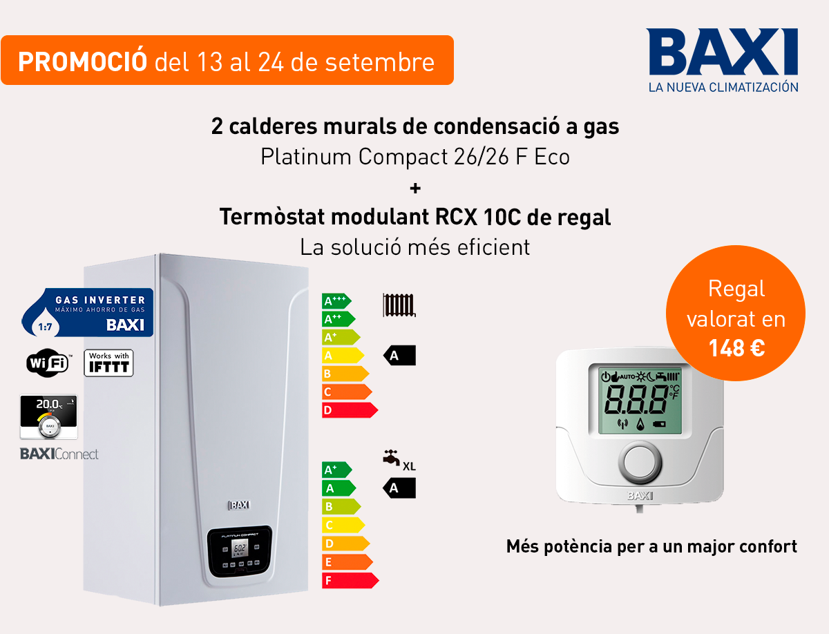 Promoció! Et regalem un termòstat programable sense fils RCX 10C