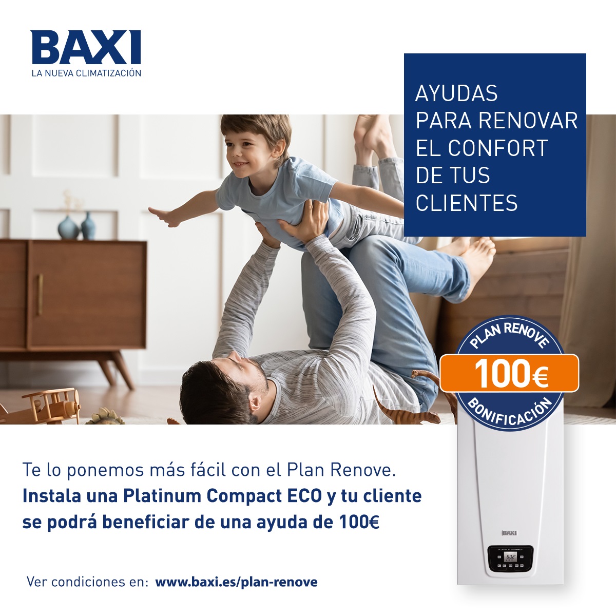 100 € en el Plan Renove Primavera de Baxi