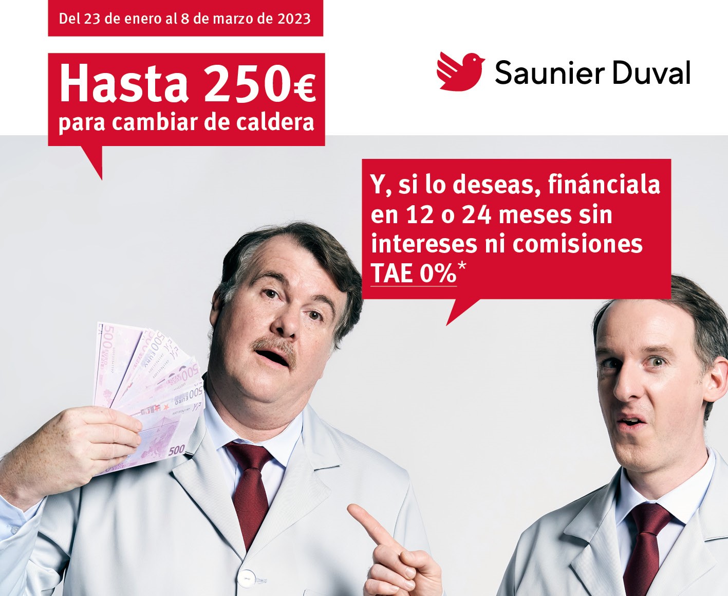 Hasta 250€ euros de regalo por la compra de calderas MiConnect de Saunier Duval