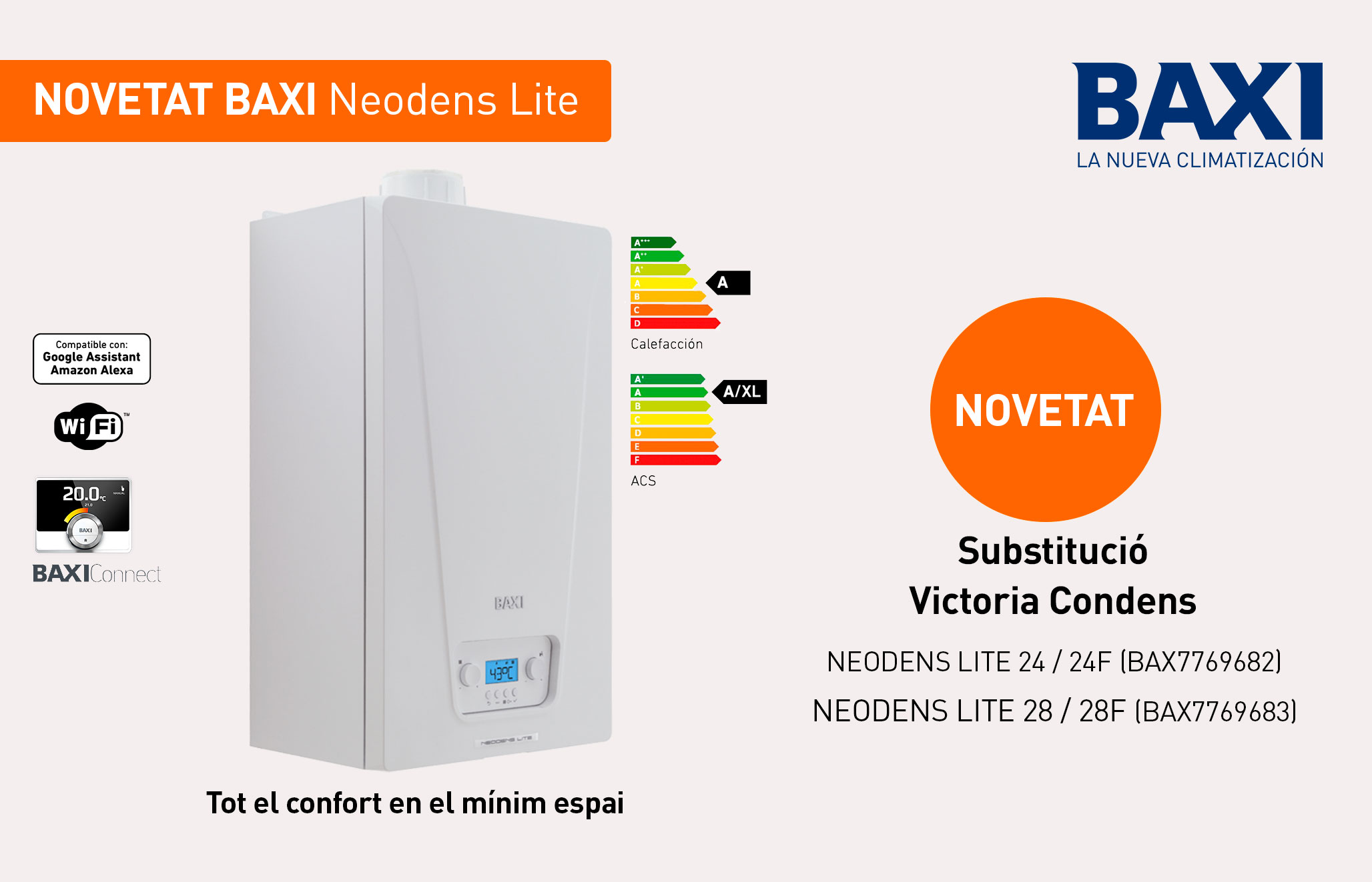 Nueva caldera Neodens Lite de BAXI, todo el confort en el mínimo espacio