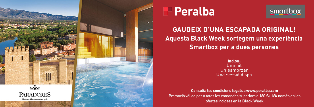 ¡Gana una experiencia SMARTBOX inolvidable para dos personas con la Black week de Peralba!!  